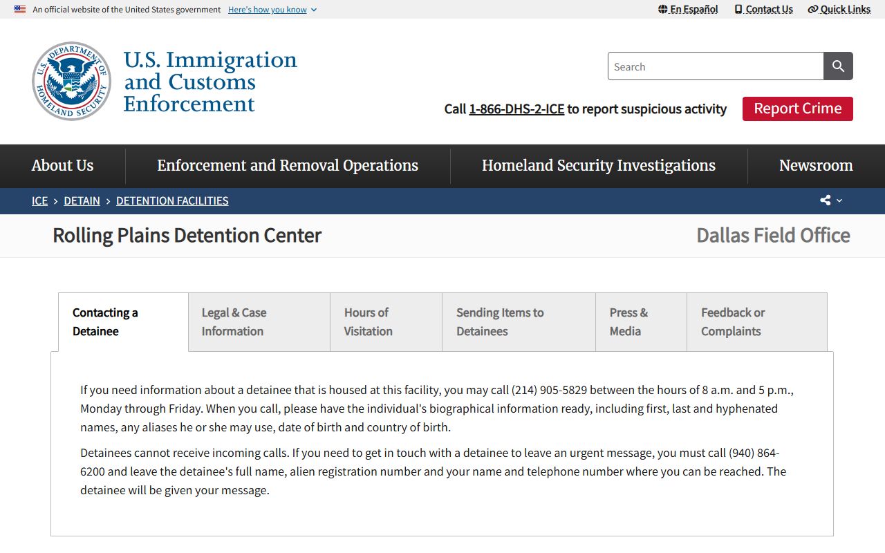 Regional federal detention context for Haskell County court records